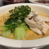 A bowl of chicken laksa